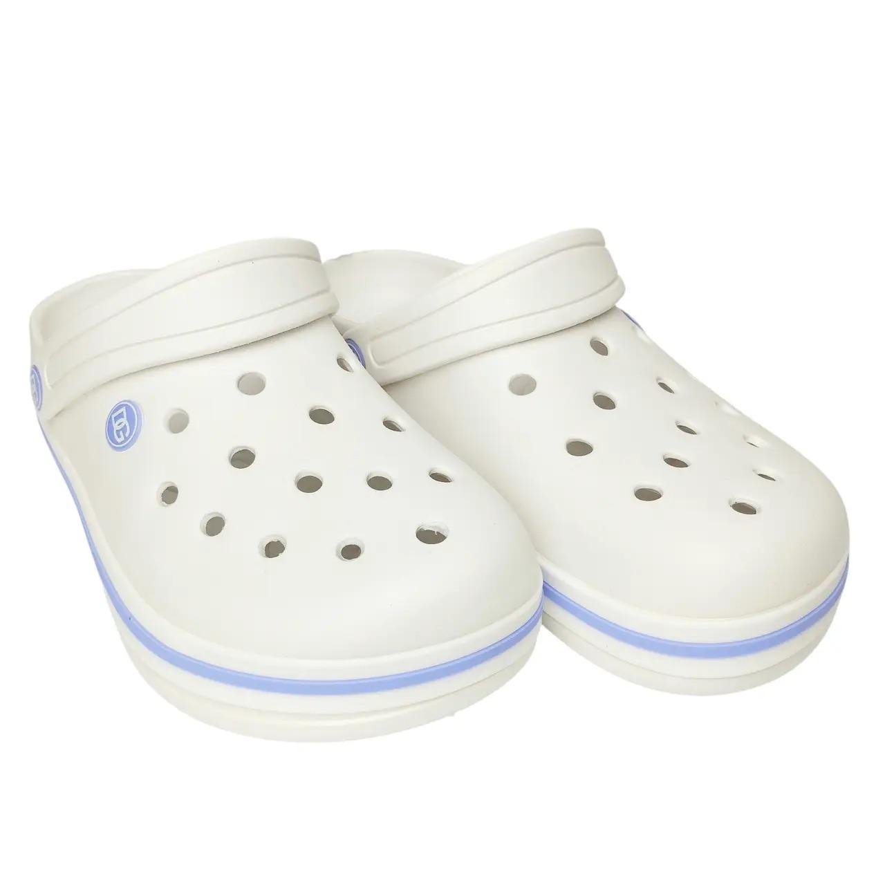 Сабо женские Dago ЭВА с перфорацией р. 41 26-26,5 см Белый (418-41-1)