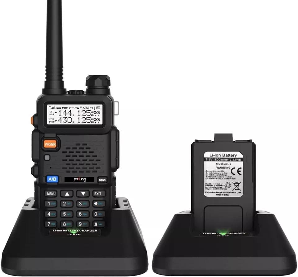 Рація дводіапазонна Pofung BF5RUV Walkie Talkie 5R до 5 км 3800 мАг - фото 4