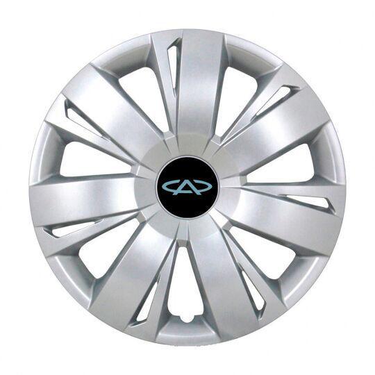 Автомобильные колпаки SKS 411 R16 с логотипом Chery 4 шт. Серебристый