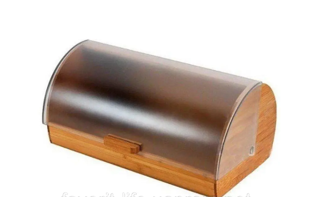 Хлебница с откидной крышкой Bohmann из дерева 38,5x28x18,5 см (7254)