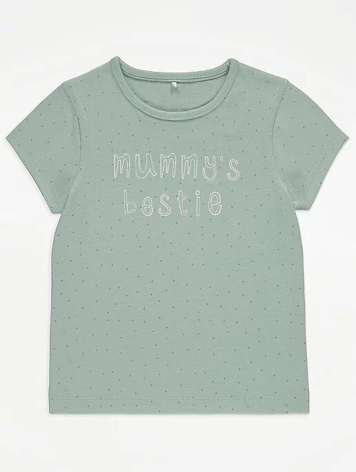 Футболка George для девочки 5-6 лет 110-116 см Зеленый (GR-00066)