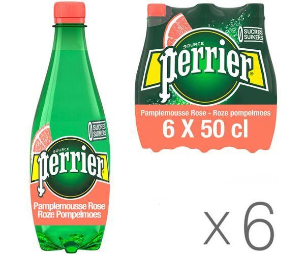 Вода мінеральна зі смаком грейпфруту Perrier без цукру 6 шт. х 0,5 л (18401) - фото 2