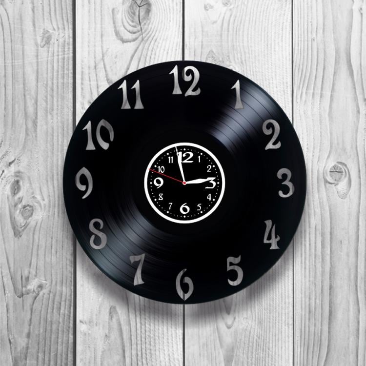 Часы настенные Лофт-ретро 0225 из виниловой пластинки