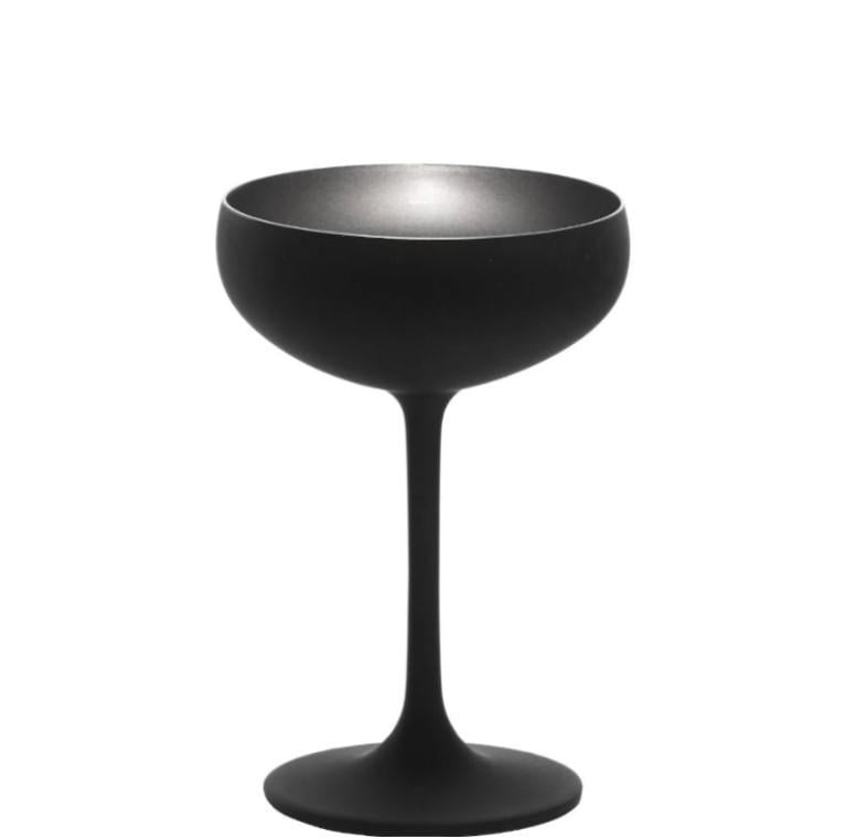 Набор бокалов для шампанского Stölzle Lausitz Elements Silver 230 мл 6 шт. Черный (2739308-1)