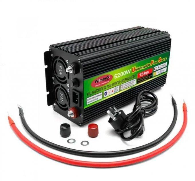 Преобразователь тока Wimpex 12V 220V 5200W (20151142)