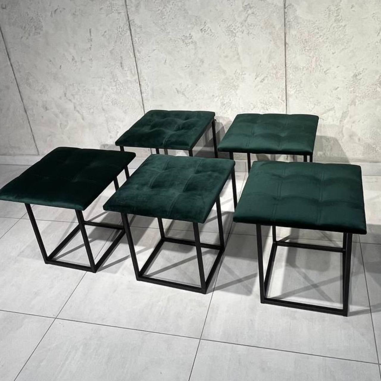 Пуф-трансформер велюровий 5в1 м'який Зелений (000088975) - фото 5 Пуф-трансформер велюровий 5в1 м'який Зелений (000088975) - фото 5