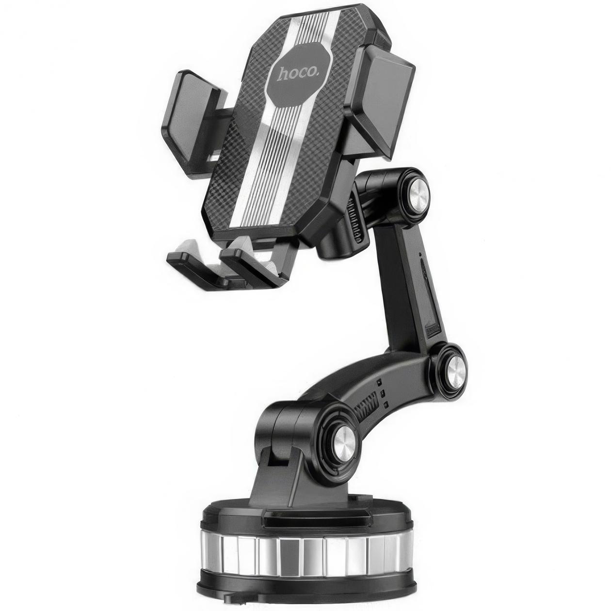 Держатель для телефона в авто Hoco DCA33 Powerful suction cup Черный (1010720-Black) - фото 3