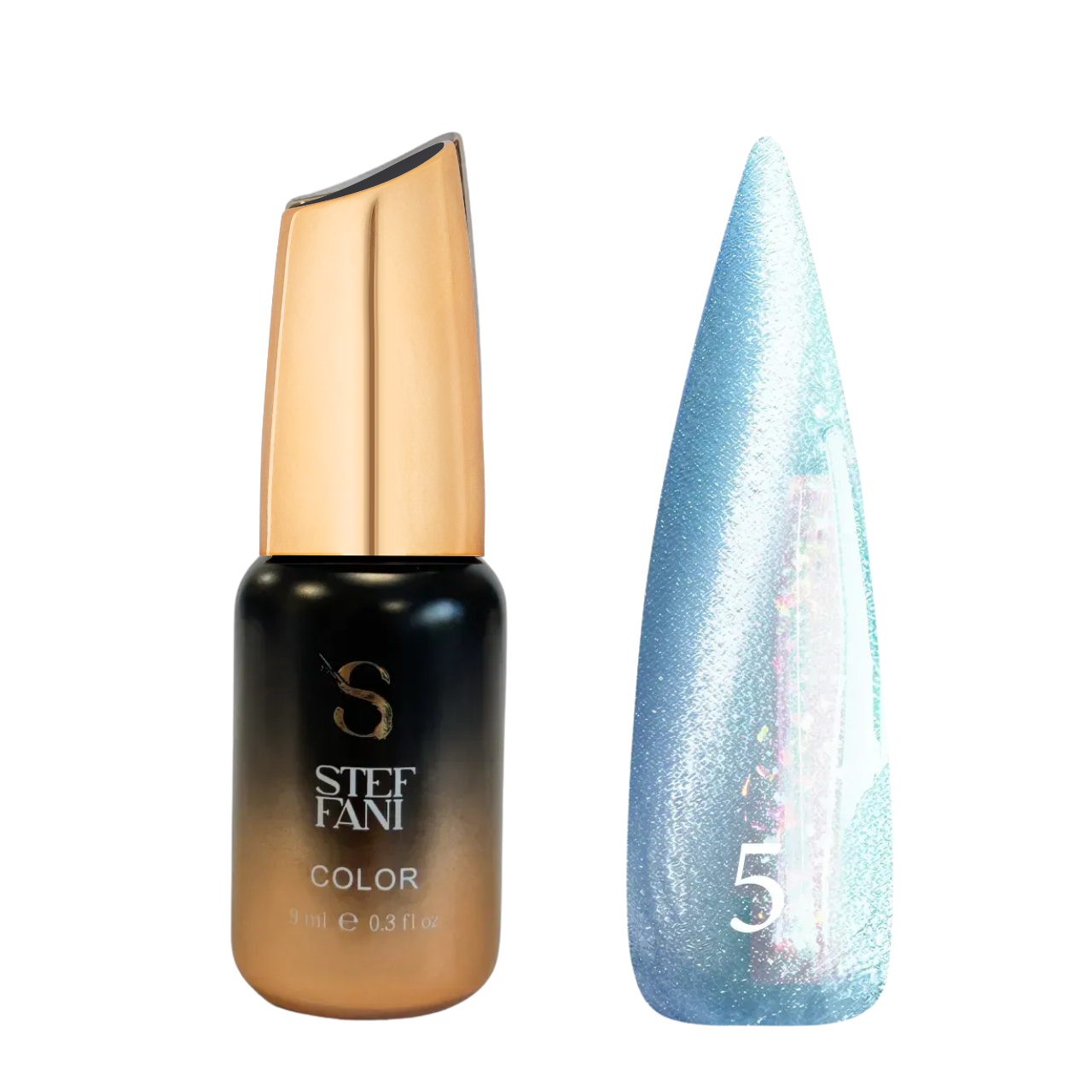 Гель-лак для нігтів Steffani Cat Eye Euphoria 9 мл 05 Блакитний (13354725) Гель-лак для нігтів Steffani Cat Eye Euphoria 9 мл 05 Блакитний (13354725)