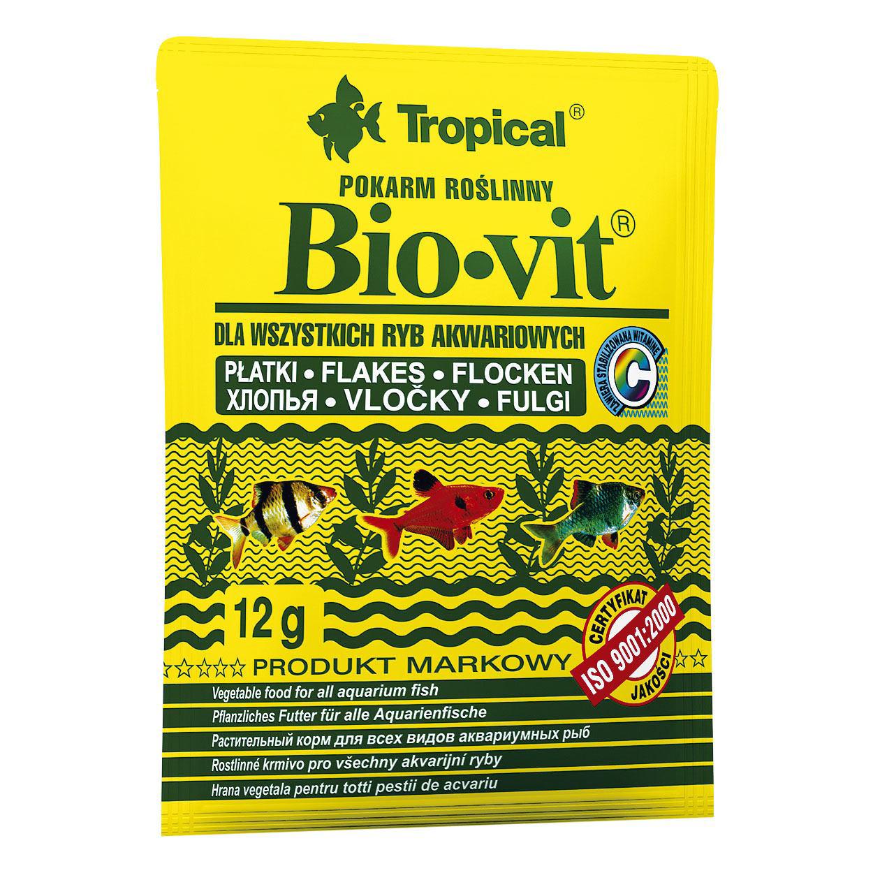 Корм сухой для аквариумных рыб Tropical Bio-Vit 12 г