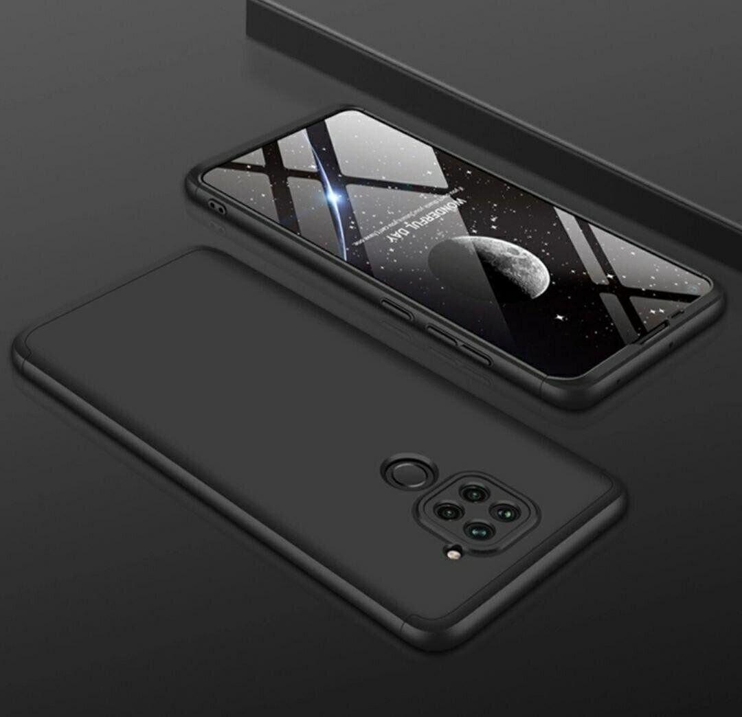 Чехол GKK 360 градусов для Xiaomi Redmi 10X / Note 9 Черный (085510_1)