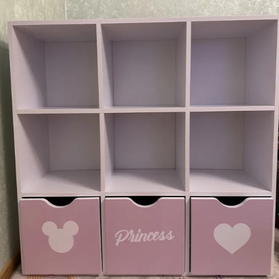 Стелаж для дитячих іграшок та книг Gap на 9 осередків 97x97x30 см (ДС9Б)