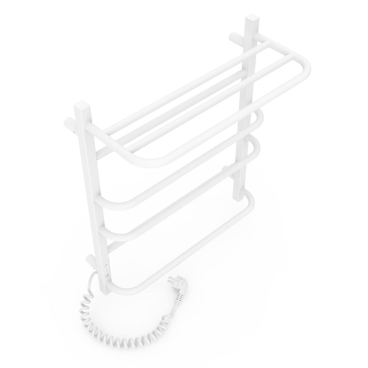 Полотенцесушитель электрический Laris Зебра Комфорт ЧФ6 стальная 500х600 мм с полкой и левым подключением Белый (132-127-73207782) - фото 3 Полотенцесушитель электрический Laris Зебра Комфорт ЧФ6 стальная 500х600 мм с полкой и левым подключением Белый (132-127-73207782) - фото 3