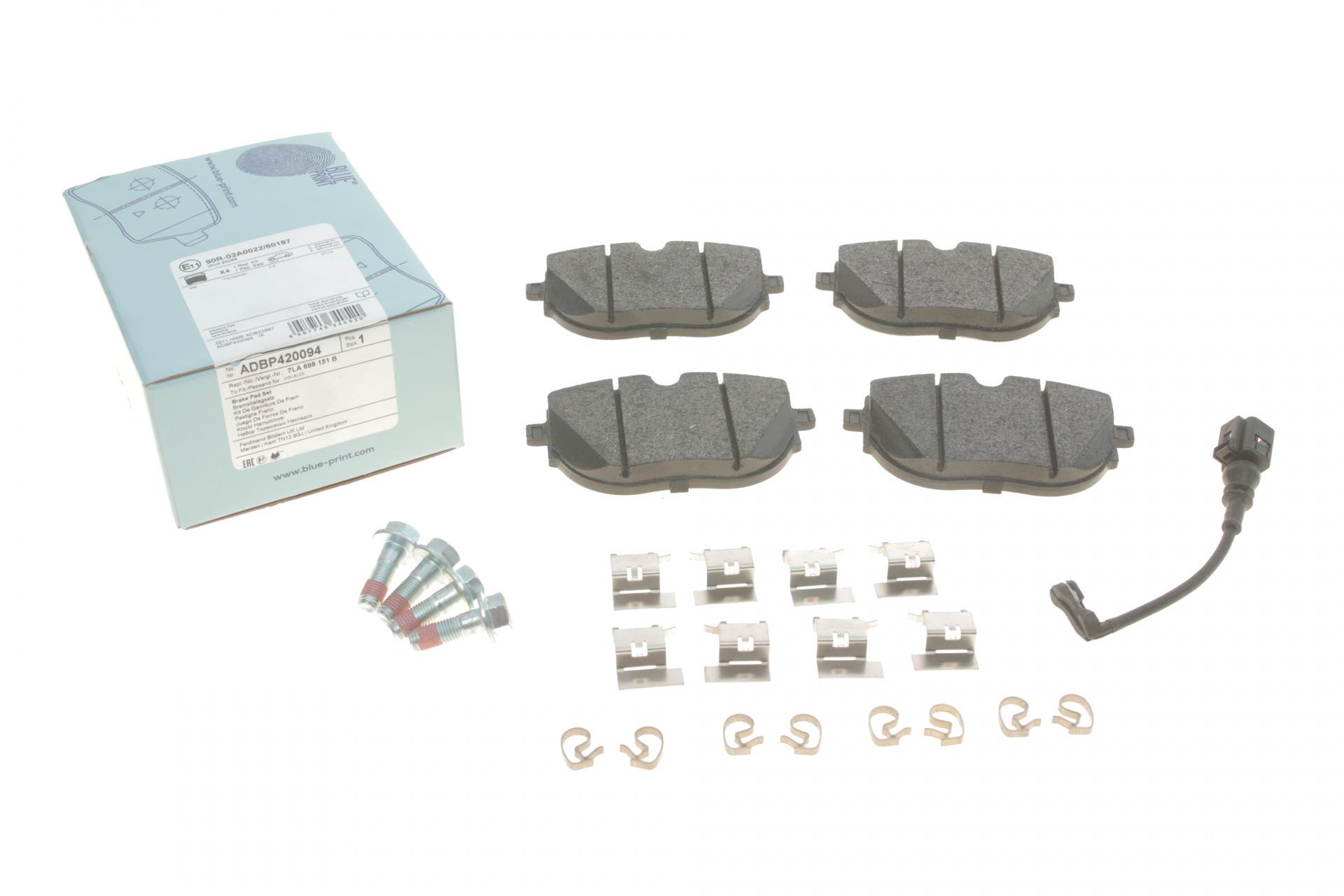 Колодки тормозные передние BLUE PRINT ADBP420094 VW T6 15- с датчиком