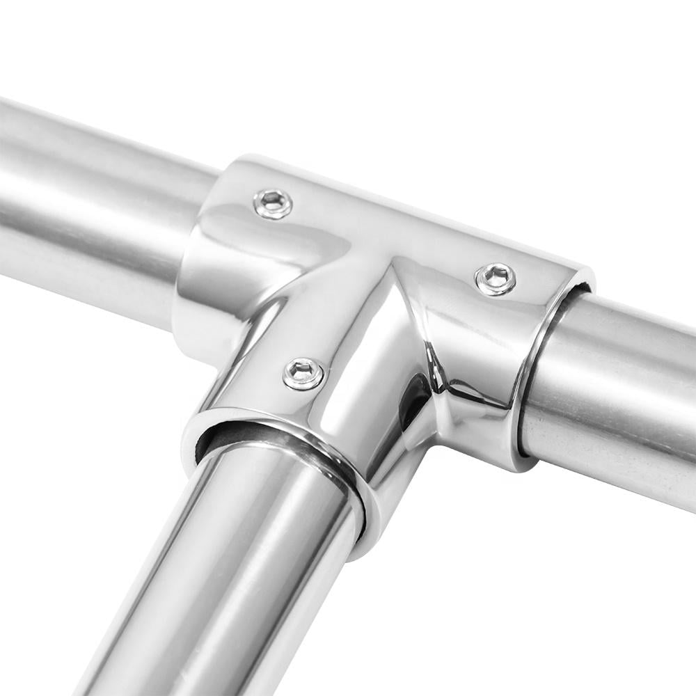 Соединитель для труб тройной полированный HDL-902 для стекла 8-12 мм Хром - фото 5 Соединитель для труб тройной полированный HDL-902 для стекла 8-12 мм Хром - фото 5