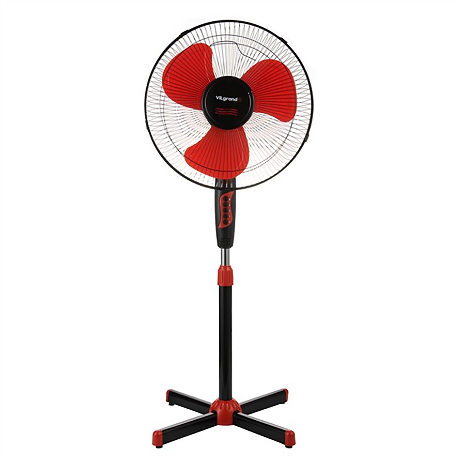 Вентилятор напольный ViLgrand VF400 осевой трехлопастный Red (26645430)