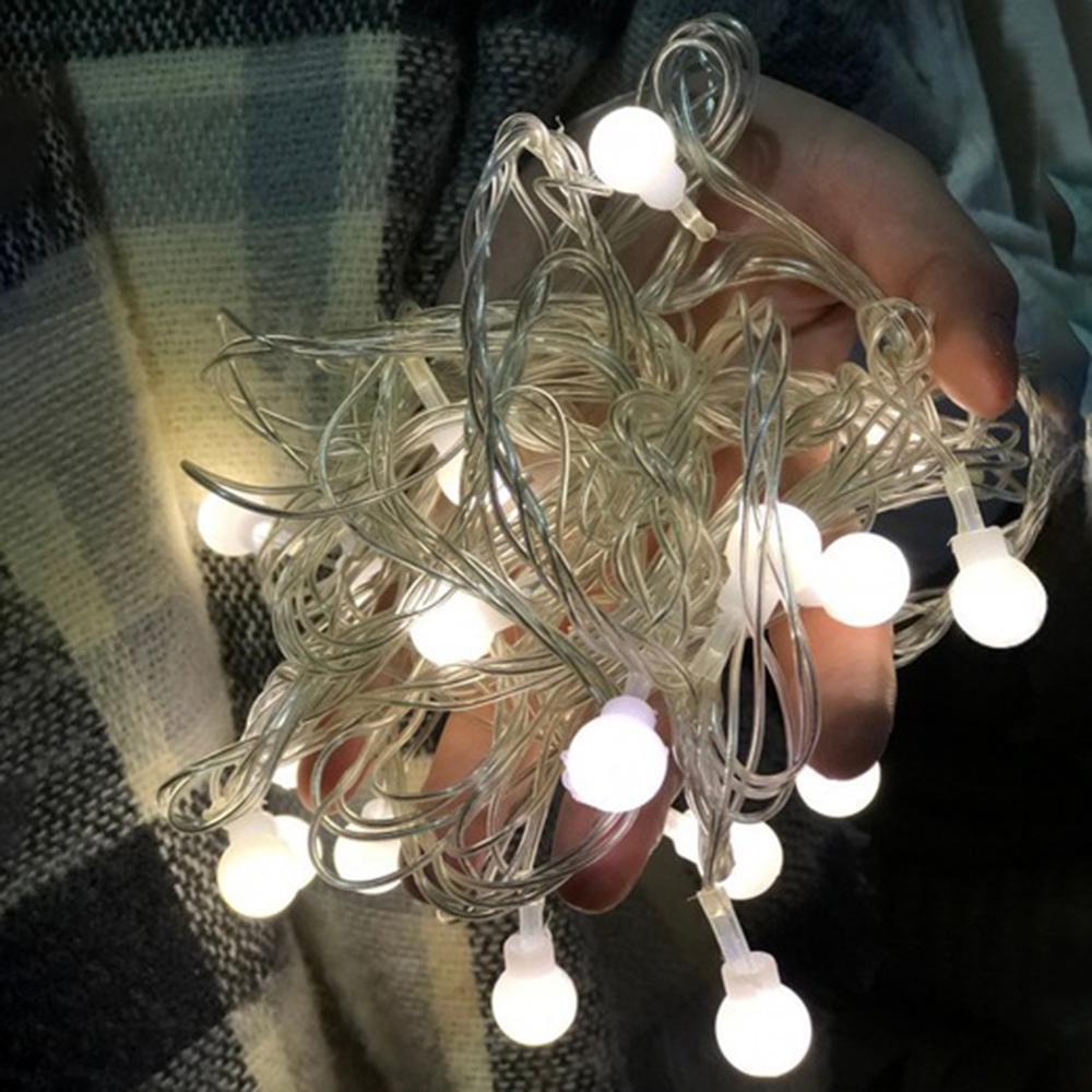 Гірлянда світлодіодна Кульки на ялинку 200 LED 10 мм 10 м білий провід Білий - фото 6 Гірлянда світлодіодна Кульки на ялинку 200 LED 10 мм 10 м білий провід Білий - фото 6