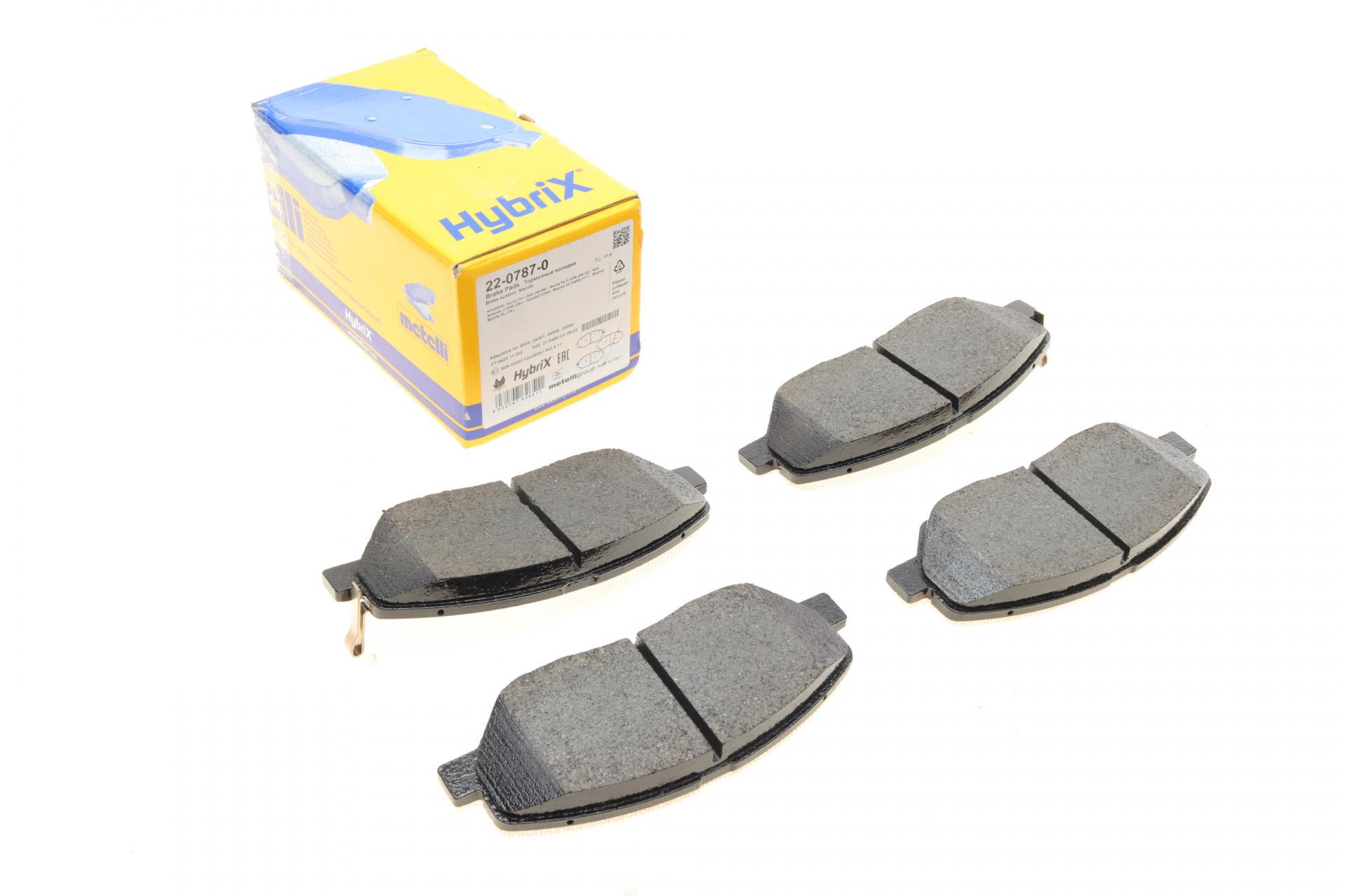 Колодки тормозные передние METELLI Hyundai Santa Fe/Genesis 06-/Kia Sorento 09- (22-0787-0 METELLI) Колодки тормозные передние METELLI Hyundai Santa Fe/Genesis 06-/Kia Sorento 09- (22-0787-0 METELLI)