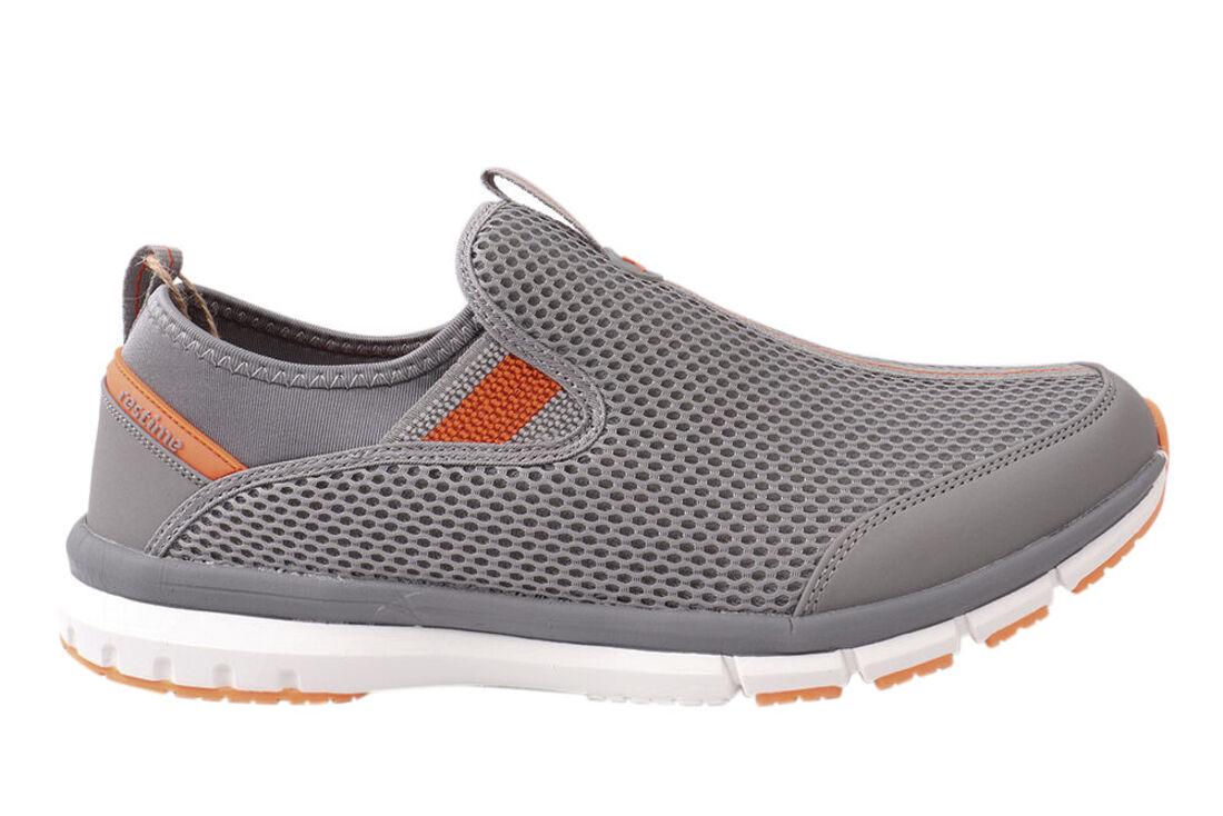 Кроссовки мужские Restime из текстиля на низком ходу р. 48 Серый (154-21/22LK) - фото 3