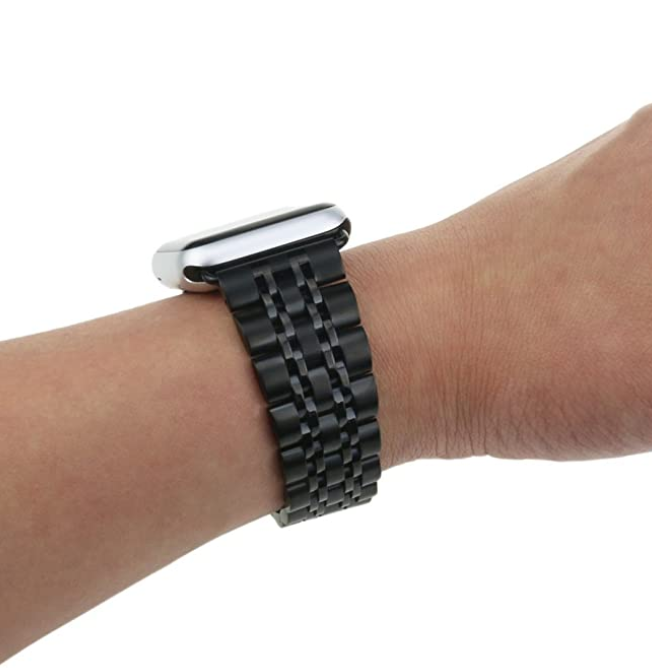 Браслет стальной BeWatch для Apple Watch series 3/4/5/6 с шириной корпуса 38/40 мм Link Черный (1021401) - фото 3 Браслет стальной BeWatch для Apple Watch series 3/4/5/6 с шириной корпуса 38/40 мм Link Черный (1021401) - фото 3