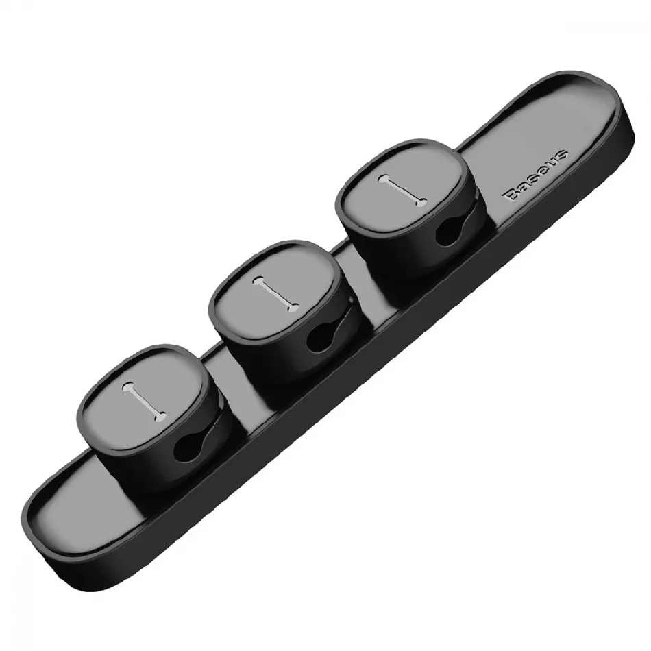 Органайзер магнитный для проводов BASEUS Peas Cable Clip Black (42551) - фото 11