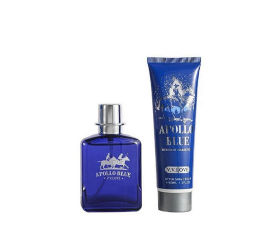 Набор для мужчин Apollo Blue V.V. Love Designer Collection Туалетная вода и бальзам после бритья (AT-0010)