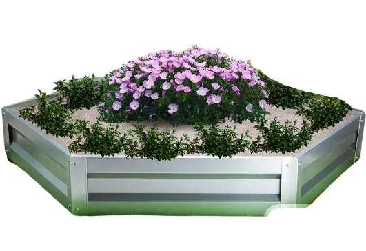 Клумба садовая SIMBUD оцинкованная для дачи и цветов RAL9006 (367935)