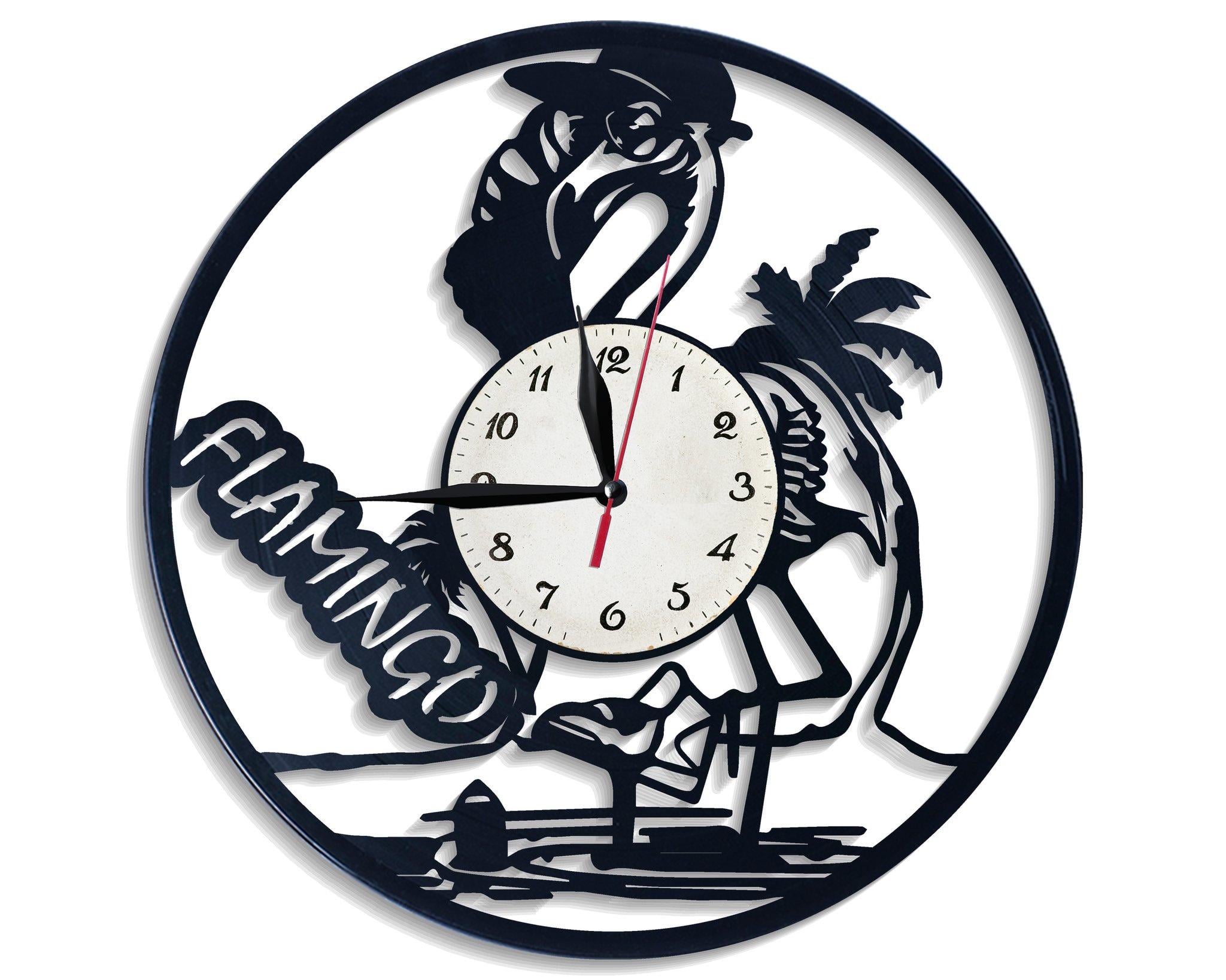 Часы настенные Фламинго 2625 из виниловой пластинки