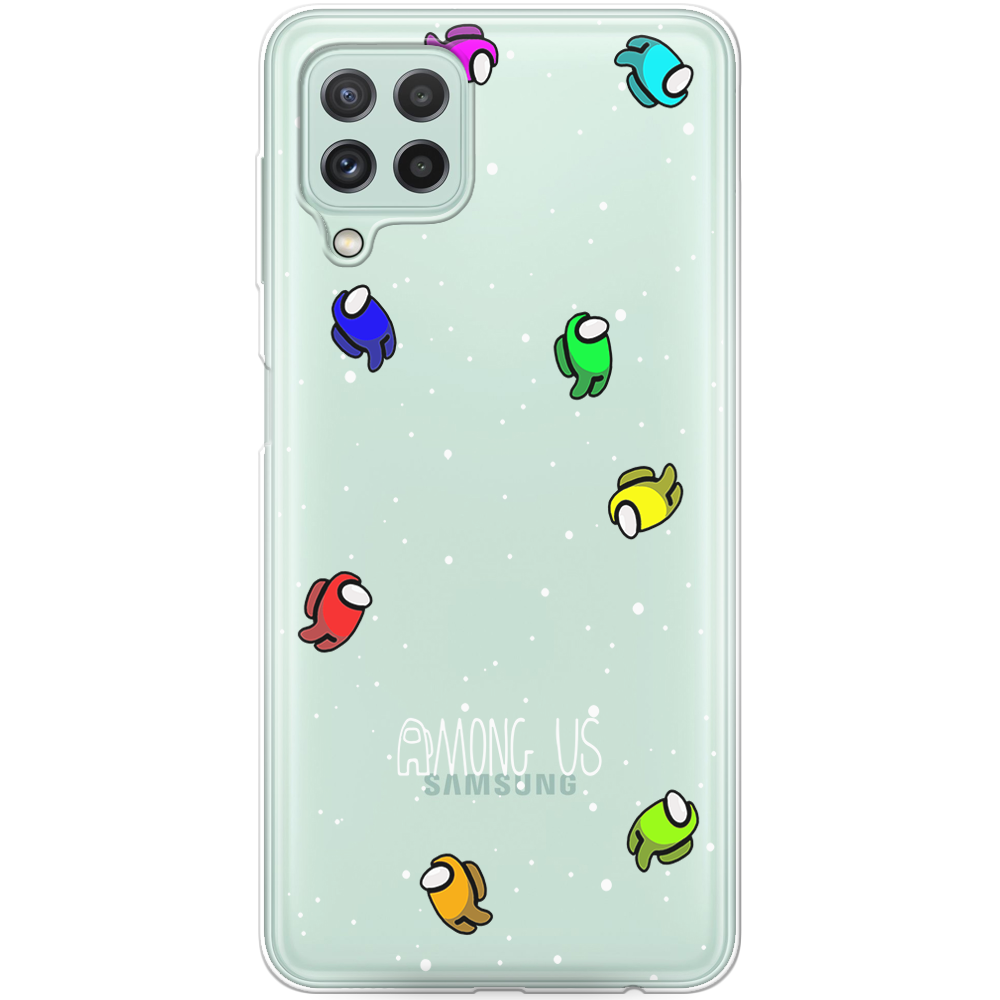 Чехол BoxFace Samsung M325F Galaxy M32 Among Us Invisible Прозрачный силикон (42962-bk76-42748)