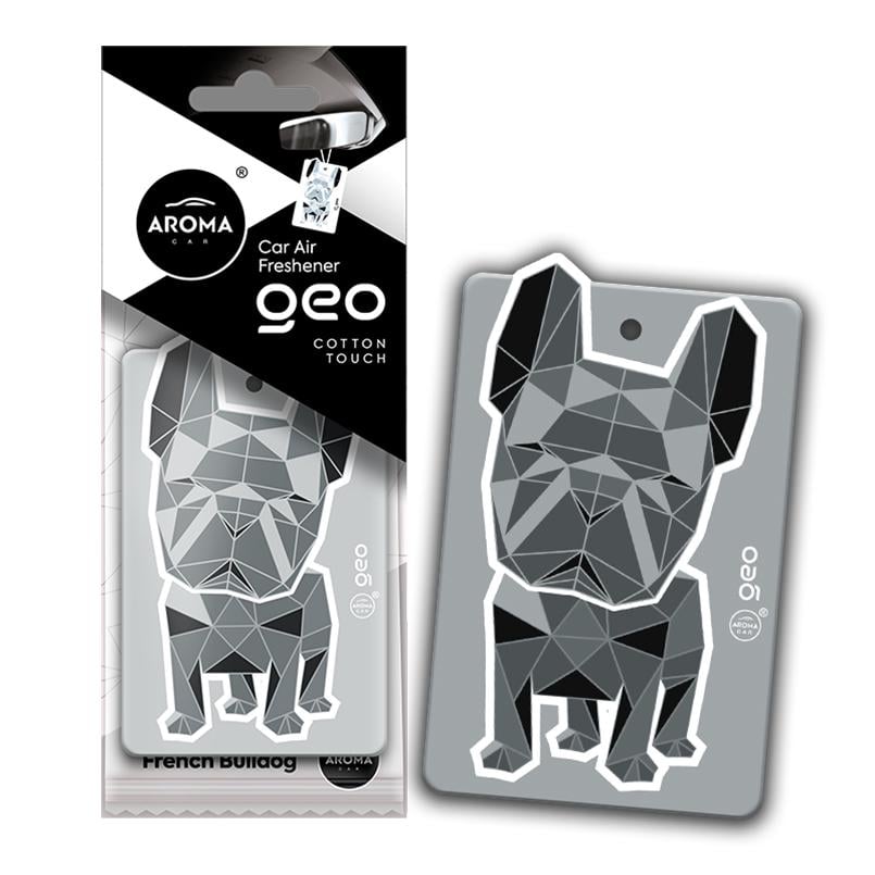 Ароматизатор Aroma Car Cellulose Geo Dog - White Cotton Touch сухой