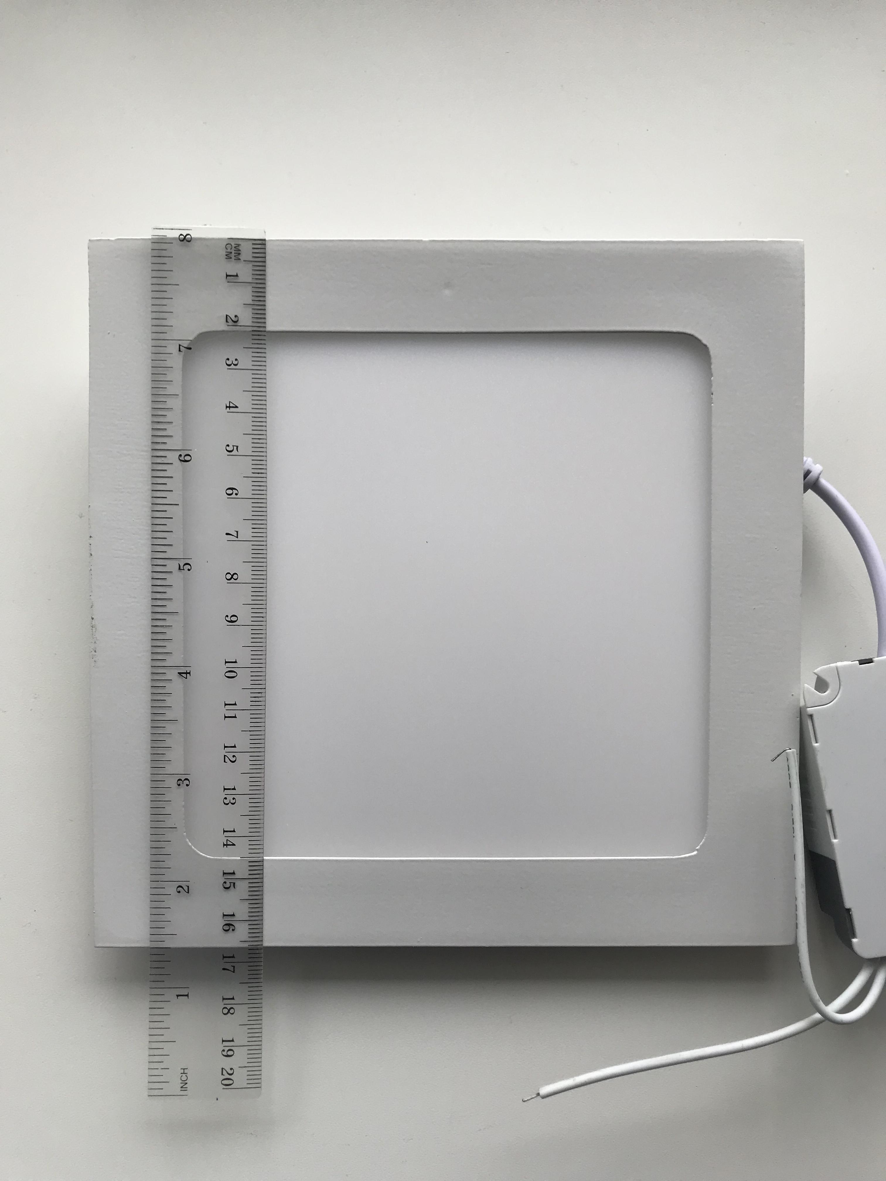 Світильник світлодіодний врізний квадрат Ledex 12 Вт 4000K Білий колір (102212) - фото 3 Світильник світлодіодний врізний квадрат Ledex 12 Вт 4000K Білий колір (102212) - фото 3