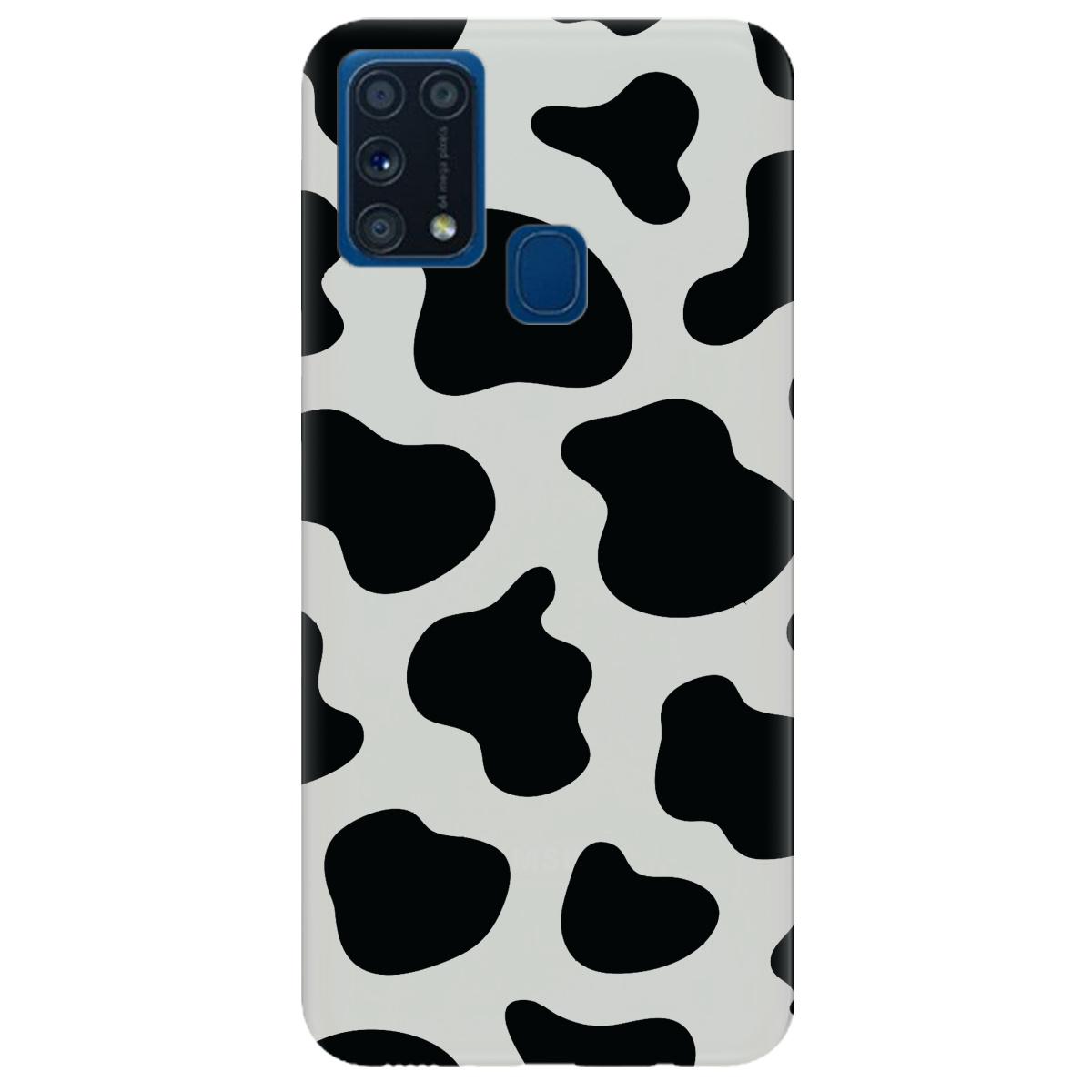 Силиконовый чехол Zorrov для Samsung Galaxy M31 - Cow (14190080250112395)