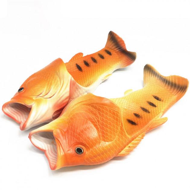 Тапочки-риба SUNROZ Fish Slippers тапки в формі Риби Помаранчевий (SUN2383)