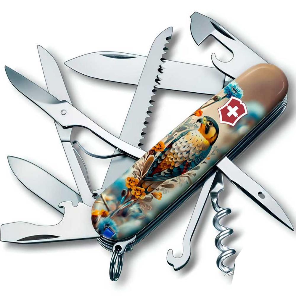 Туристический нож швейцарский Victorinox Huntsman Ukraine (1.3713.7_T3260pw)