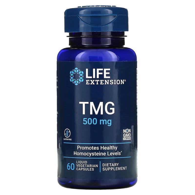 Триметилглицин ТМГ Life Extension TMG 500 мг 60 капс.