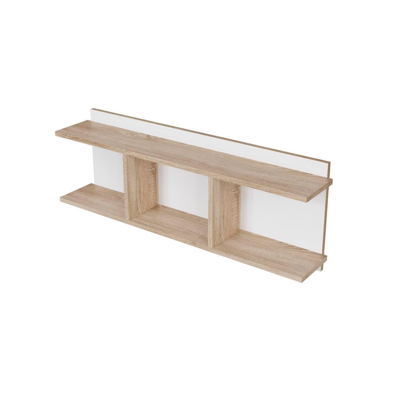 Полка для книг навесная открытая из ДСП 110 Mix горизонтальня 110х40х20 см White (000048189) Полка для книг навесная открытая из ДСП 110 Mix горизонтальня 110х40х20 см White (000048189)