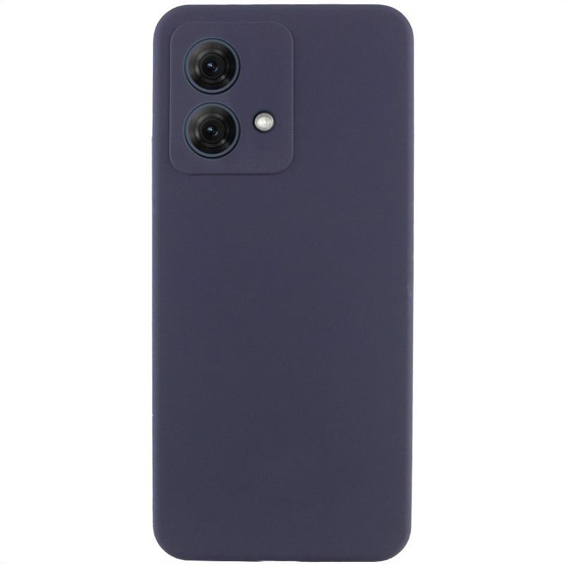 Противоударный чехол Silicone Cover Lakshmi Full Camera (AA) для Motorola Moto G84 синий
