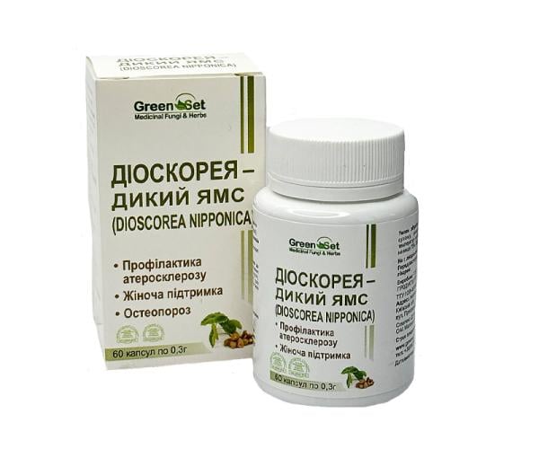Профілактика атеросклерозу жіноча підтримка Діоскорея Дикий Ямс 60 капсул