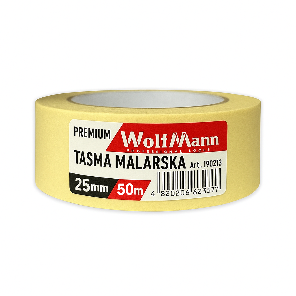 Малярна стрічка WoffMann PREMIUM TASMA MALARSKA 25 мм х 50 м
