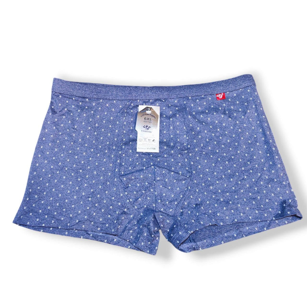 Трусы мужские боксеры Vericoh V1-770B батал 6XL/60/195 Синий (24962610)