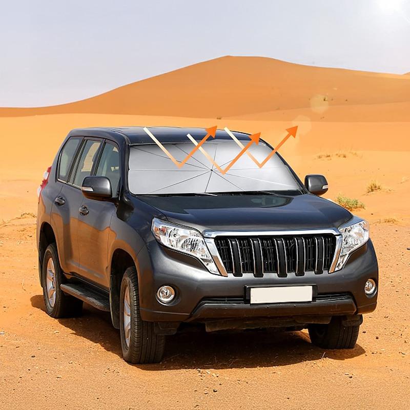 Парасолька-шторка Sunshade на лобове скло автомобіля - фото 3 Парасолька-шторка Sunshade на лобове скло автомобіля - фото 3