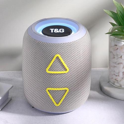 Колонка портативная Bluetooth TG655 RGB/FM Grey (2135321708)