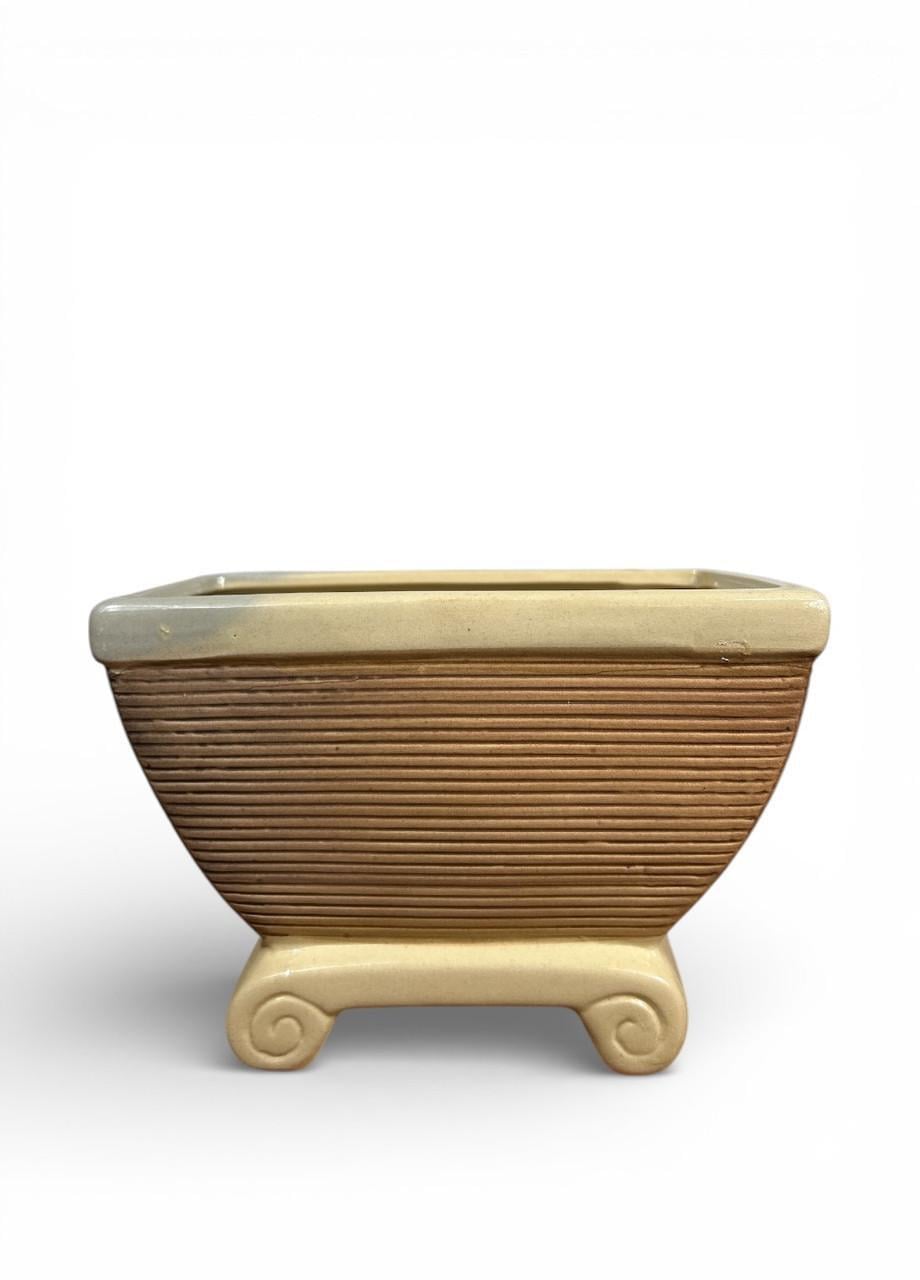Кашпо-органайзер керамический DECOWARE Fine Pottery 16x9x11 см Коричневый (DB000-38002)