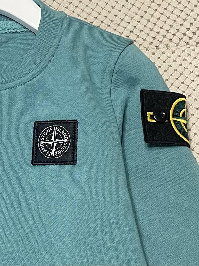 Світшот для хлопчика Stone Island 98-104 см Бірюзовий (24878719) - фото 3 Світшот для хлопчика Stone Island 98-104 см Бірюзовий (24878719) - фото 3