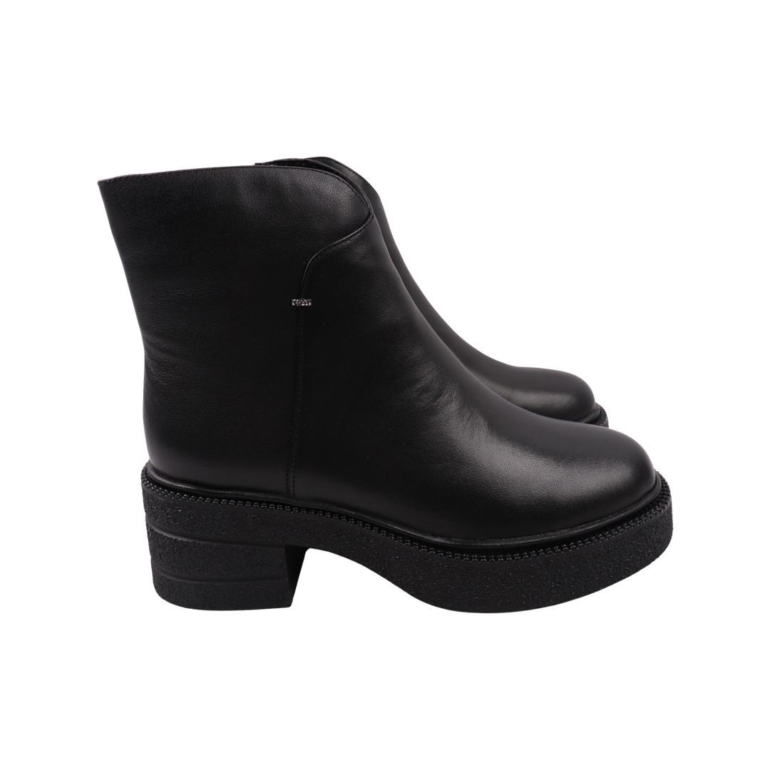 Ботинки женские Molka из кожи р. 38 Черный (254-23ZHC)