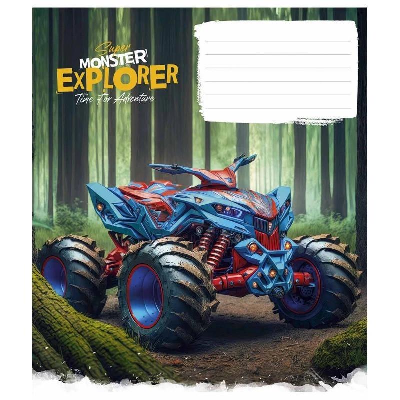 Шкільний зошит Super Monster 012-3293L-3 в лінію 12 аркушів (RLT43122)