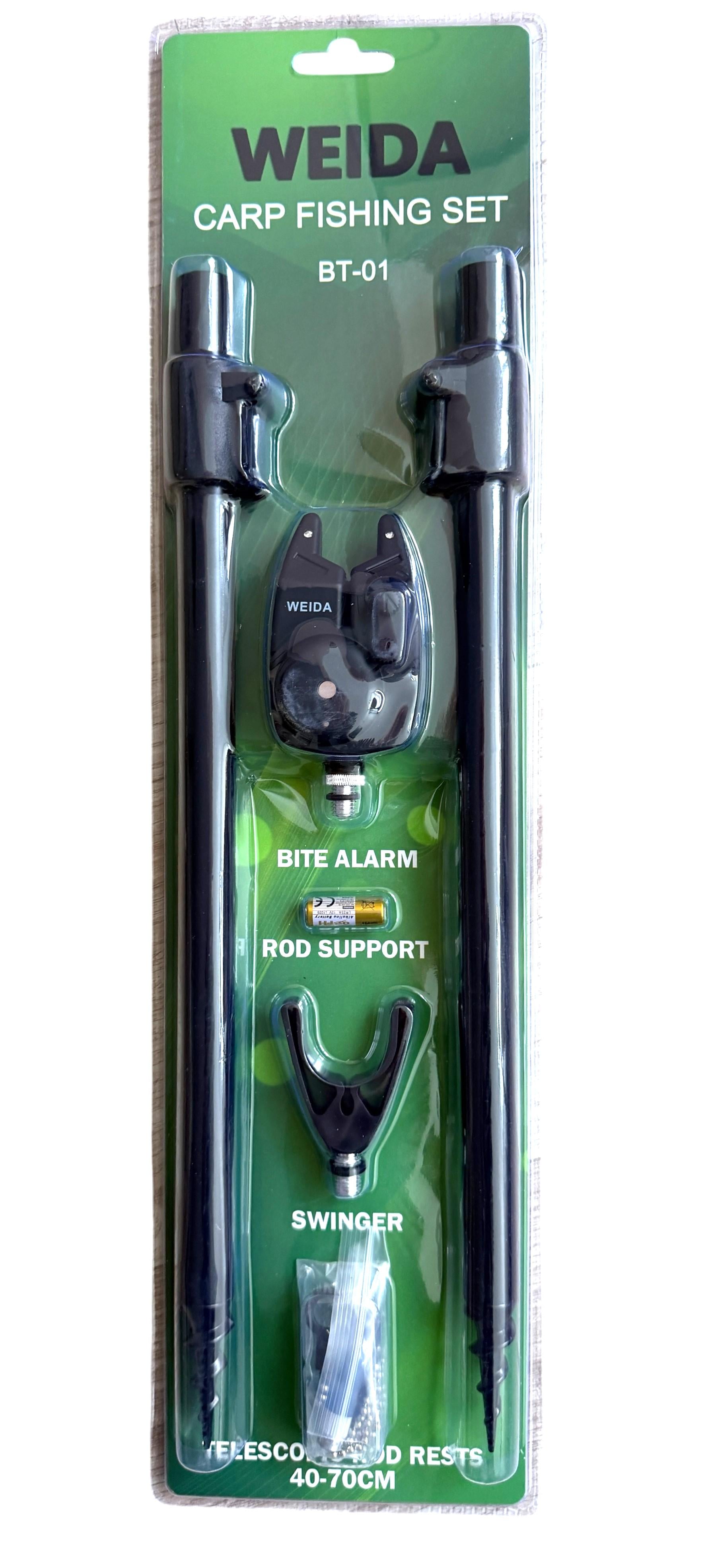 Подставка под удилища Weida BT-01 с сигнализатором и свингером 40-70 см (23885939)
