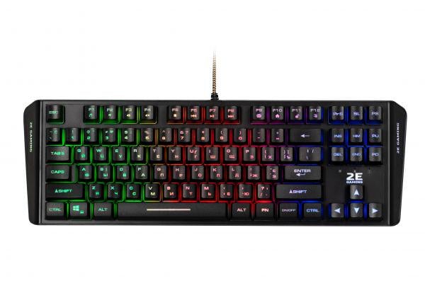 Клавиатура 2E Gaming KG355 LED Ukr USB Black (2E-KG355UBK)