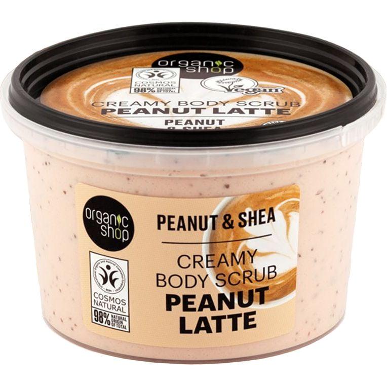 Скраб для тіла Organic Shop Peanut Latte вершковий арахіс і ши 250 мл