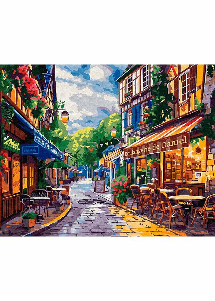 Картина по номерах Ideyka Вуличка у Франції 40х50 см (KHO3651)