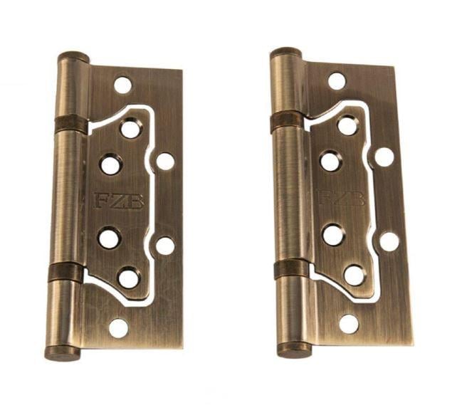 Петли-бабочки накладные для межкомнатных дверей FZB 100x63x2 2 шт. Бронзовый